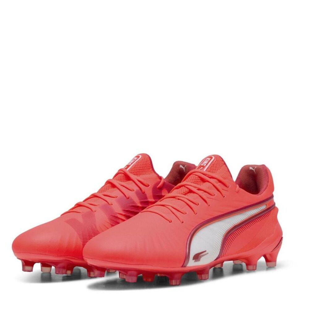 Puma Mens King Ultimate Firm Ground Football Boots / Red/White